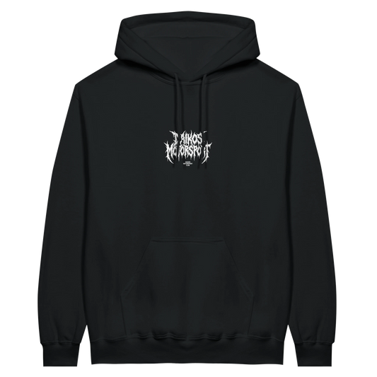 Hoodie DAIKOS Phantom noir streetwear motorsport logo blanc