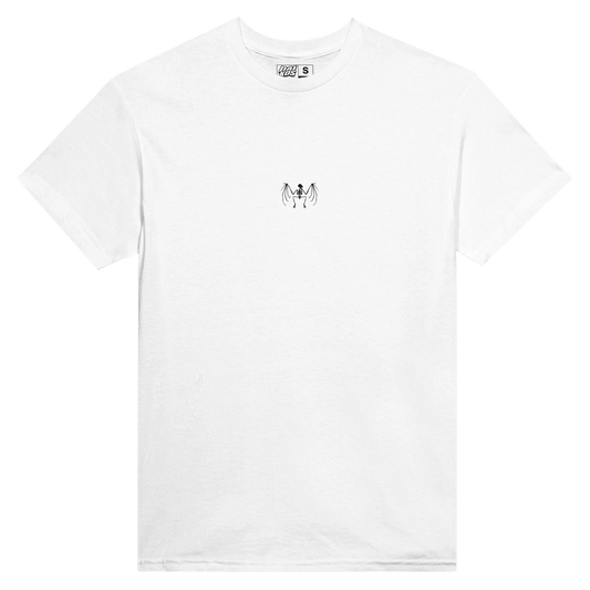 T-shirt DAIKOS ORIGIN blanc streetwear moto logo minimaliste