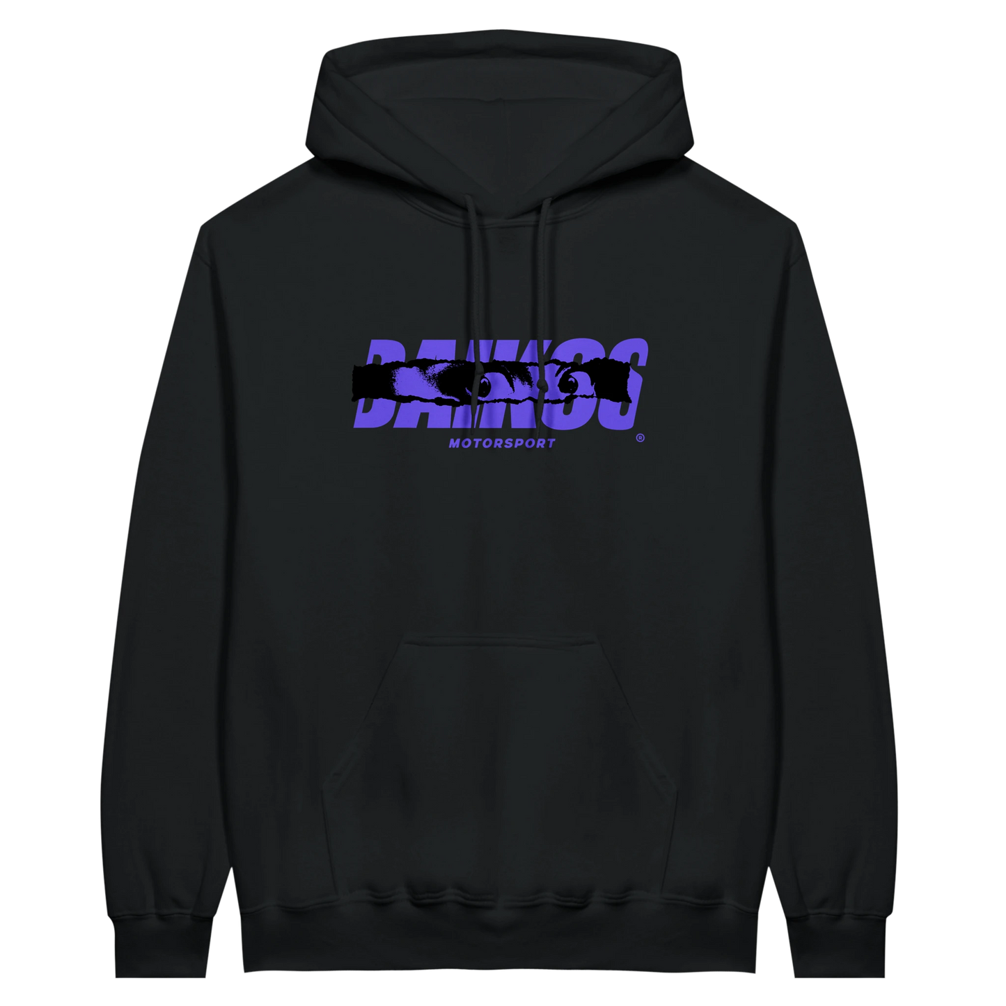 Hoodie DAIKOS INSOMNIA NOIR streetwear moto logo DAIKOS bleu