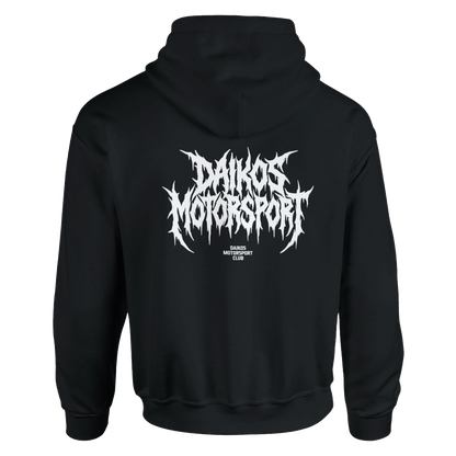 Hoodie DAIKOS Phantom noir avec logo DAIKOS Motorsport design agressif