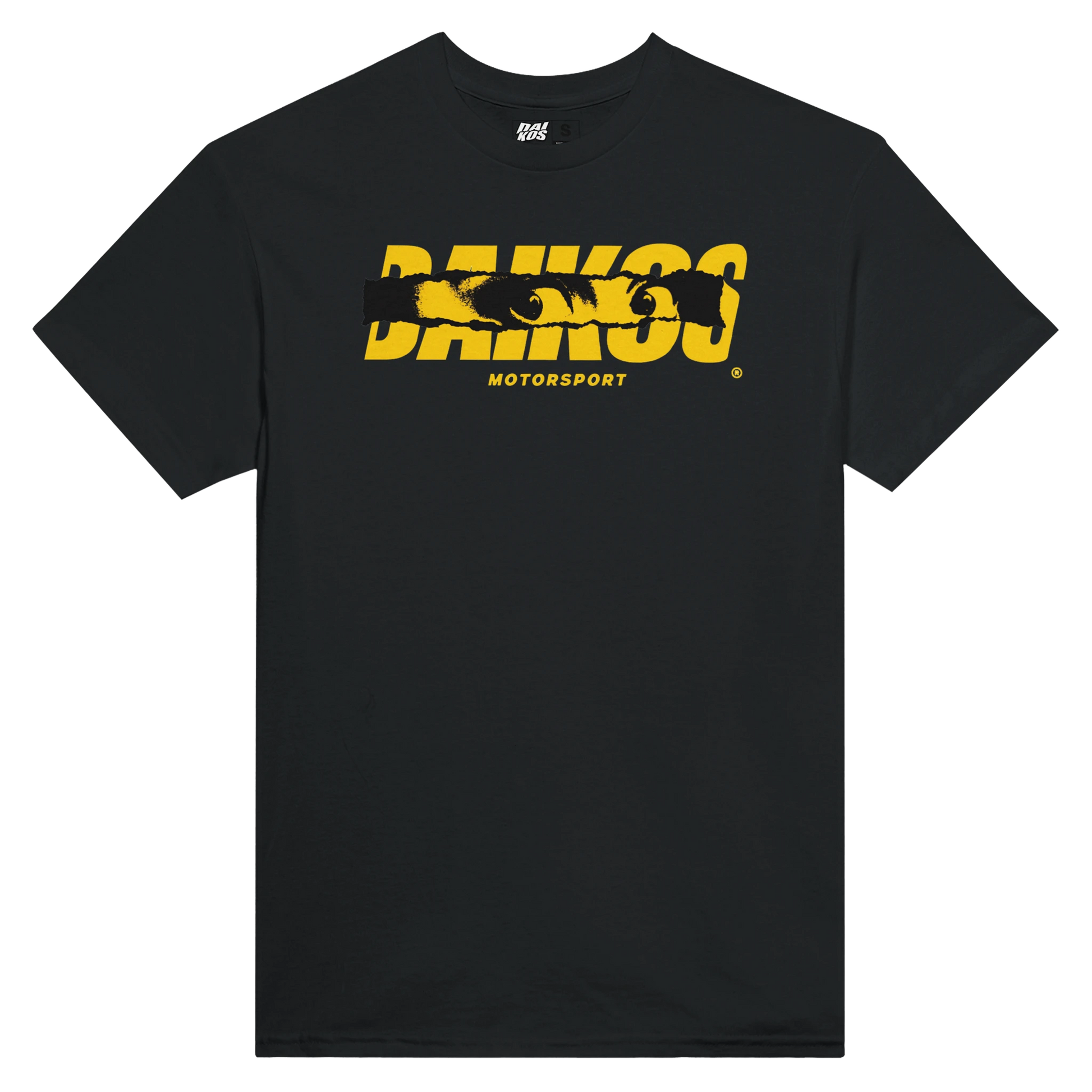 T-shirt DAIKOS CBR 1000 RR noir streetwear moto logo DAIKOS jaune