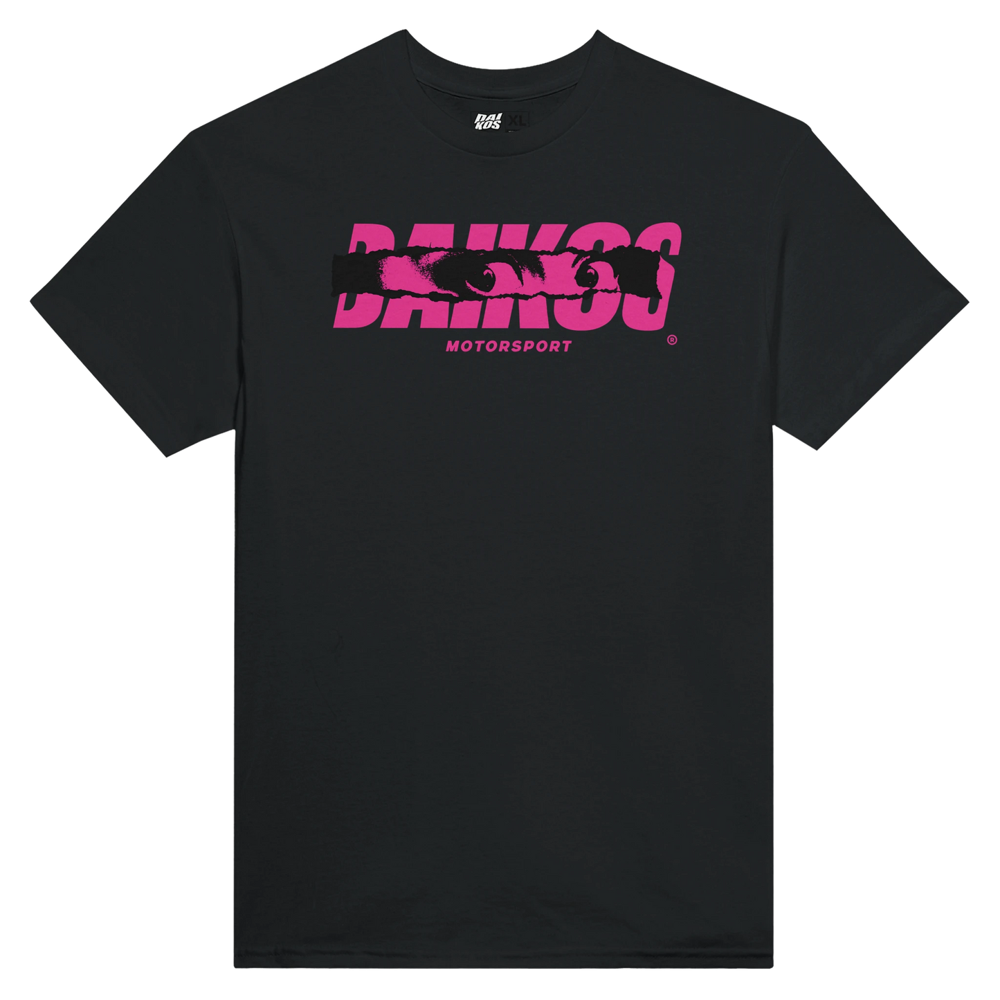 T-shirt DAIKOS GSXR GIRL noir streetwear moto logo DAIKOS rose
