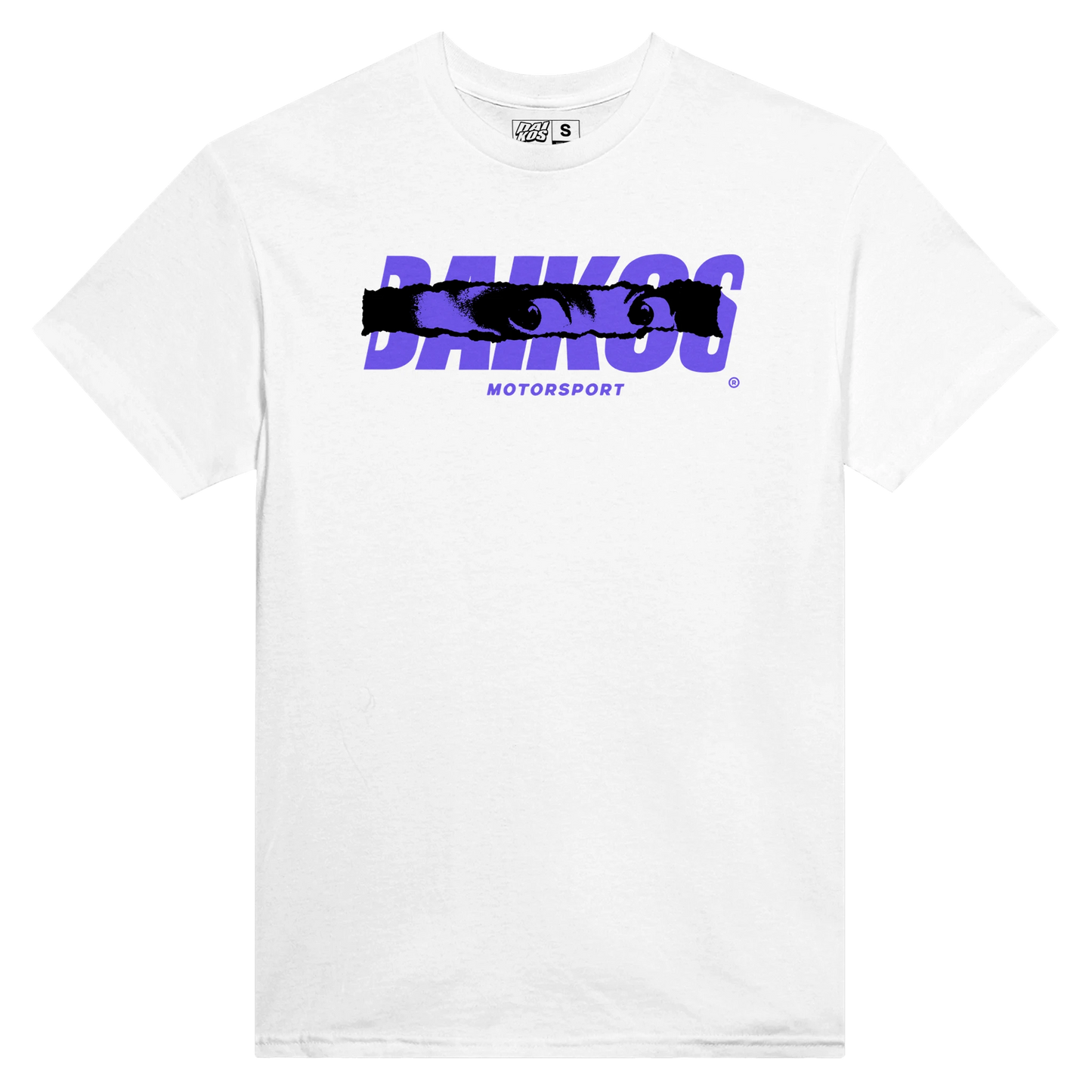 T-shirt DAIKOS INSOMNIA BLANC streetwear moto logo DAIKOS bleu