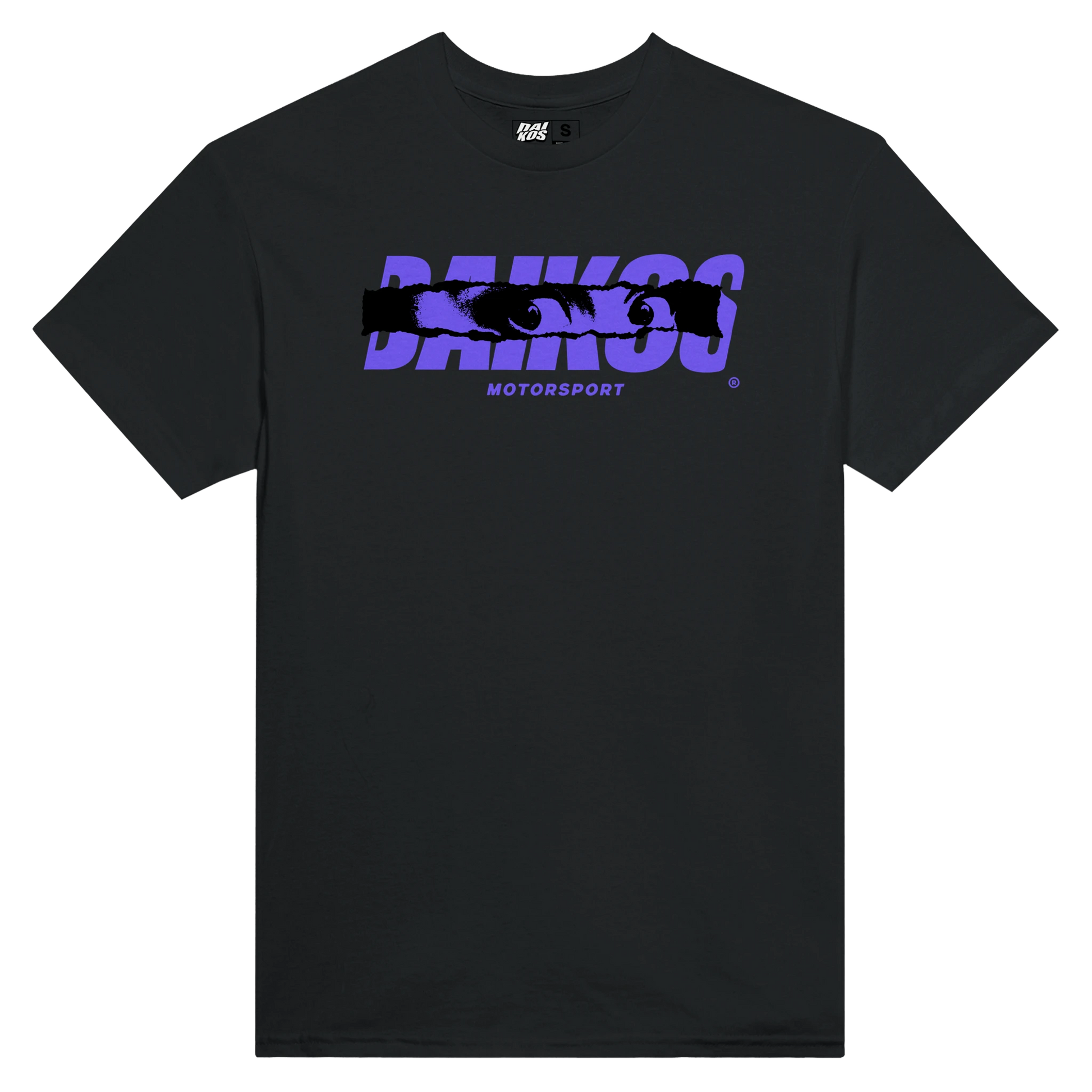 T-shirt DAIKOS INSOMNIA NOIR streetwear moto logo DAIKOS bleu