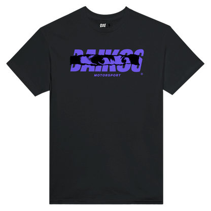 T-shirt DAIKOS INSOMNIA NOIR streetwear moto logo DAIKOS bleu