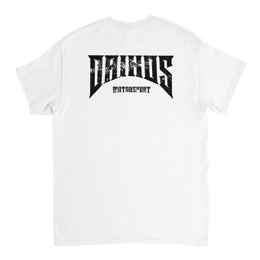 T-shirt DAIKOS ORIGIN blanc avec logo DAIKOS Motorsport au dos