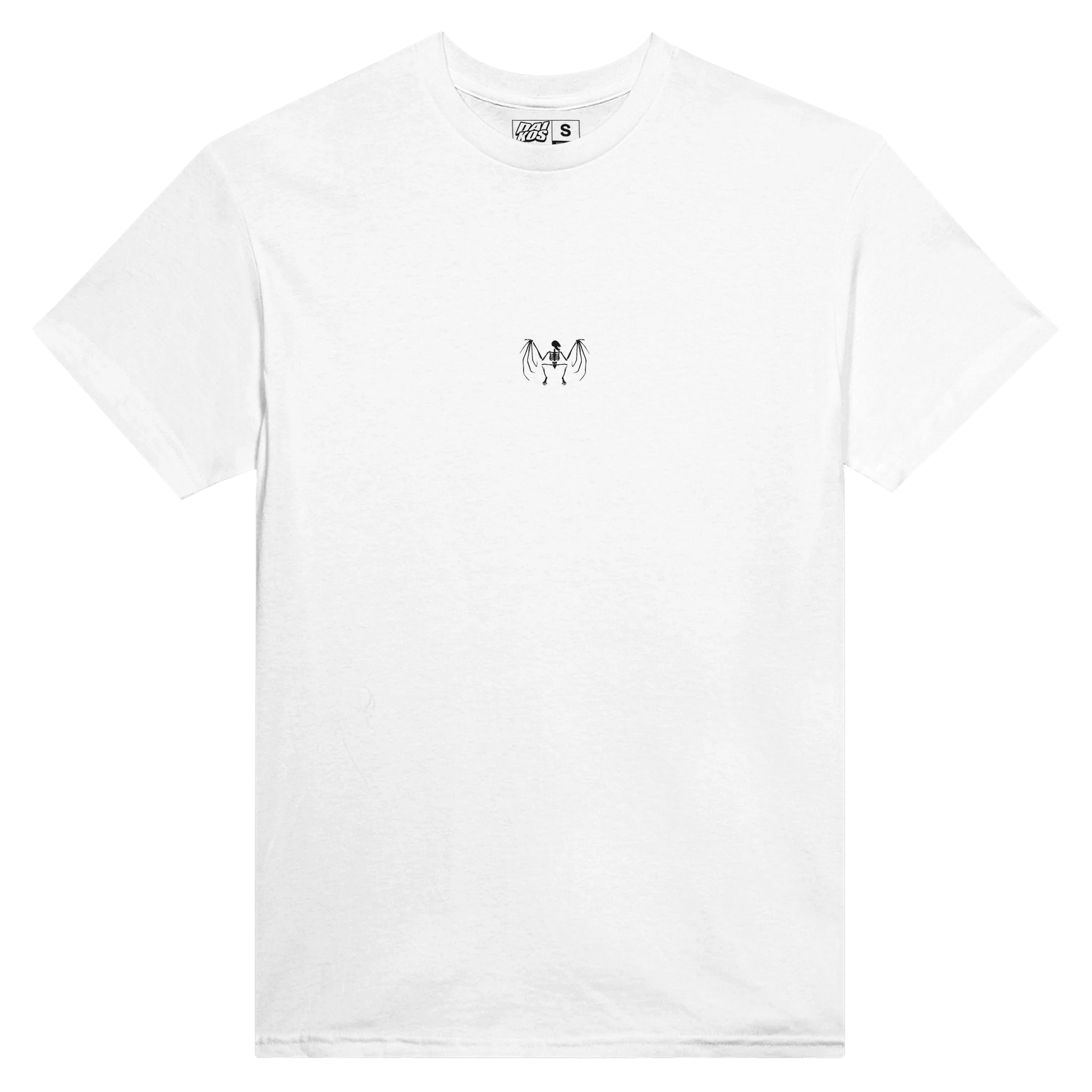 T-shirt DAIKOS ORIGIN blanc streetwear moto logo minimaliste
