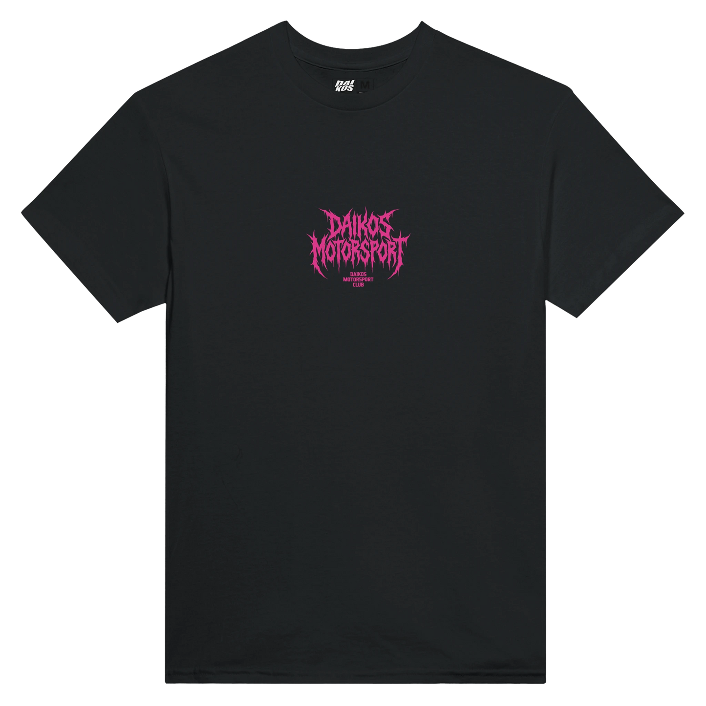 T-shirt DAIKOS PHANTOM noir streetwear motorsport logo rose