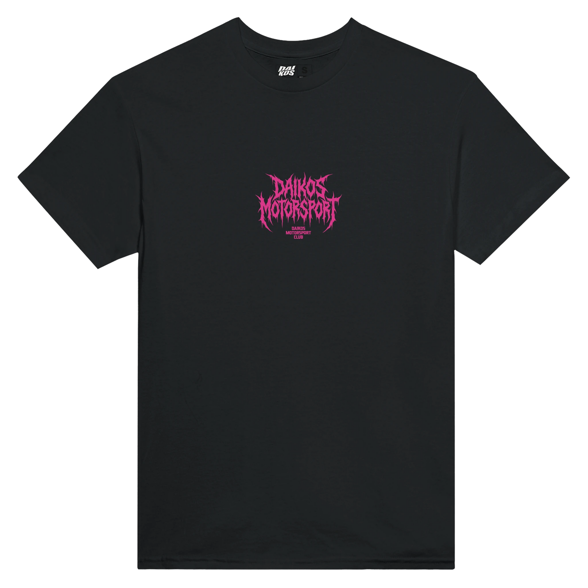T-shirt DAIKOS PHANTOM noir streetwear motorsport logo rose