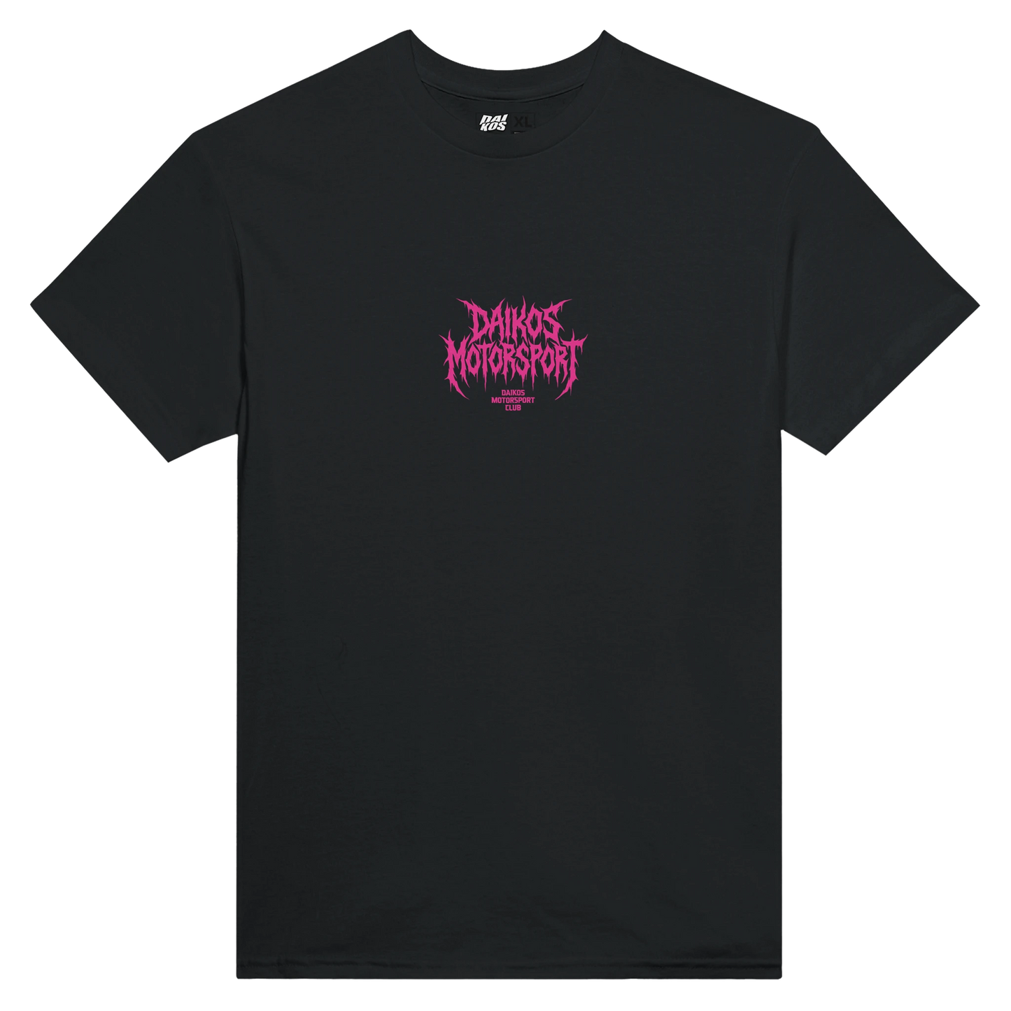T-shirt DAIKOS PHANTOM noir streetwear motorsport logo rose