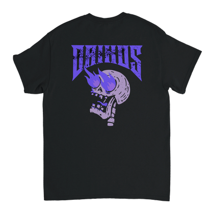 T-shirt DAIKOS SKULL noir design nocturne avec crane squelettique, esprit dark et mentalité racing.